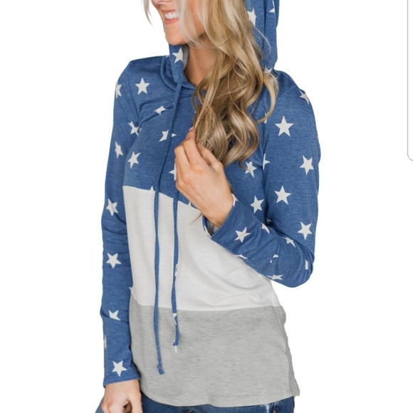 none Tops - Star hoodie